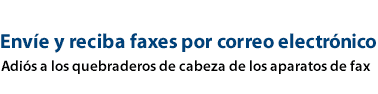 Envíe y reciba faxes por correo electrónico