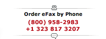 Order eFax by Phone