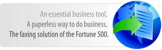 An essential business tool.  A paperless way to do business.  The faxing solution of the Fortune 500.