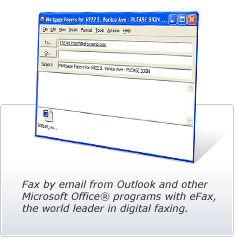 Fax by email from Outlook and other Microsoft Office programs with eFax, the world leader in digital faxing.